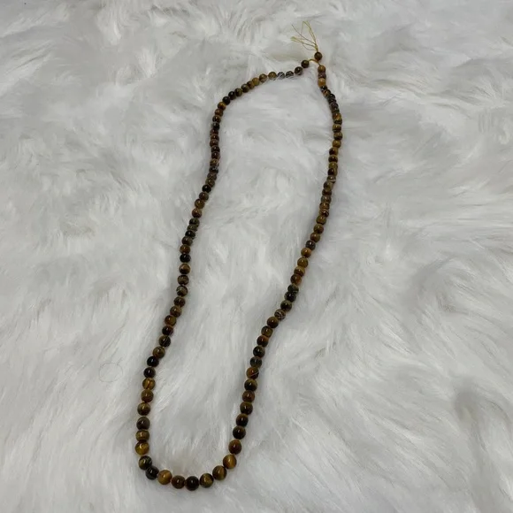 Third Eye Pinecone Pendant and Tigers Eye Beaded Necklace Festival Bundle - Picture 4 of 10